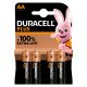 Duracell Plus LR6 Mignon AA Batterie MN 1500 (4er Blister) 