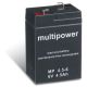 Multipower MP4,5-6 / 6V 4,5Ah Blei Akku AGM